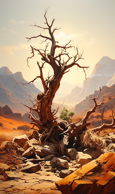 Theatre of the Dead A Tree Desert Scenery