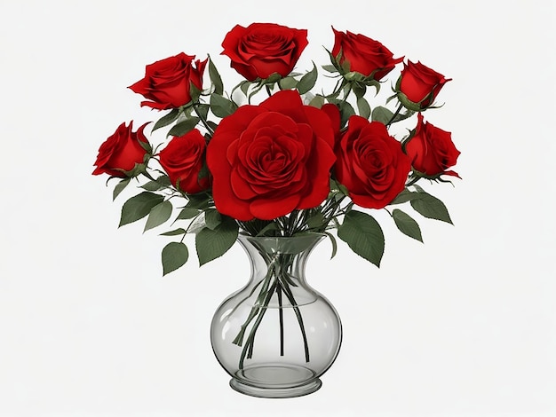 Thema rode roos bloem AI Generatief