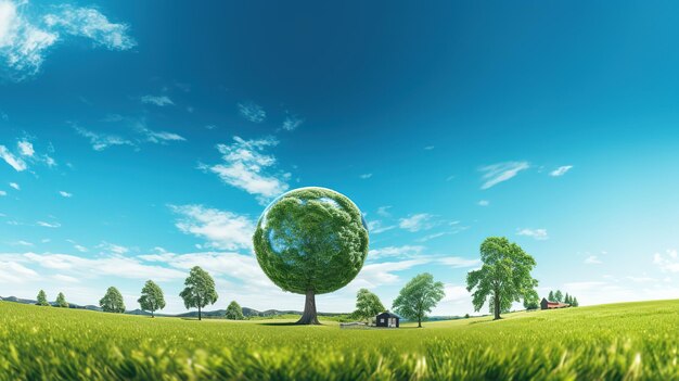 The theme of world ozone day is to protect the earth and protect the environmentai generated