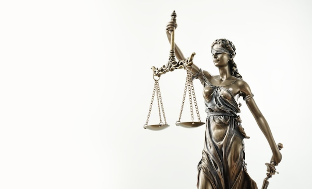 Themis Standbeeld Justitie Weegschalen Wet Advocaat Concept