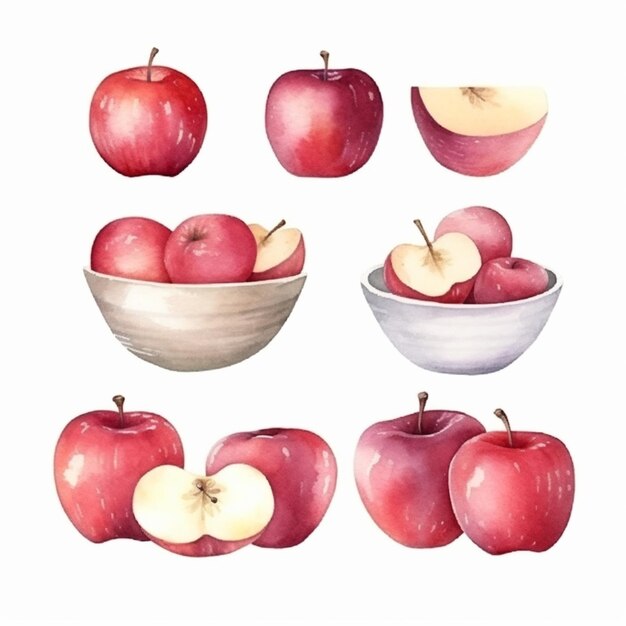 There are a lot of apples that are in a bowl generative ai