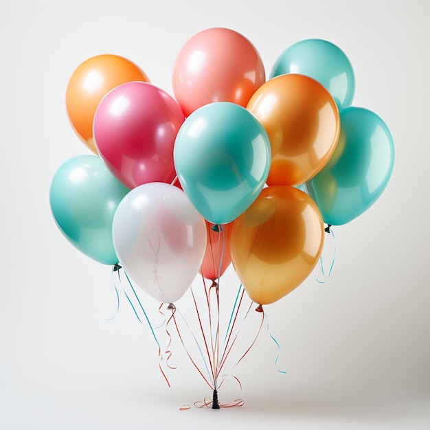 there are many balloons that are in the air together generative ai