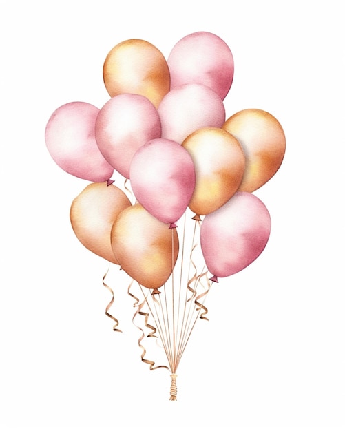 There are many balloons that are in the air together generative ai