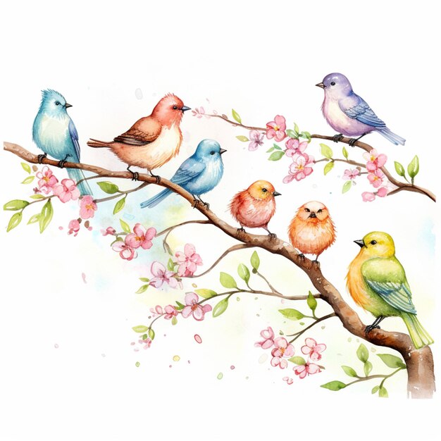 木の枝の上に座っている鳥がたくさんいる - ガジェット通信 GetNews