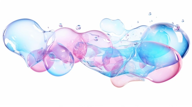 there are many bubbles that are floating in the water generative ai