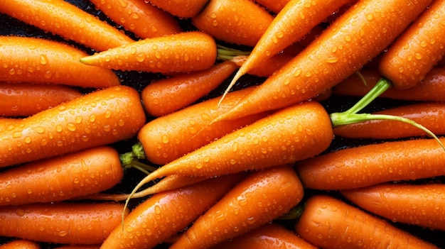 There are many carrots that are sitting together in the pile generative ai