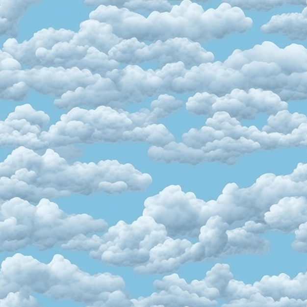 There are many clouds that are in the sky together generative ai