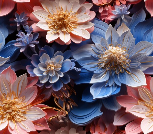 There are many different colored paper flowers on display together generative ai