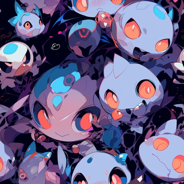 Premium AI Image  pokemon wallpapers with many different types of pokemons  generative ai