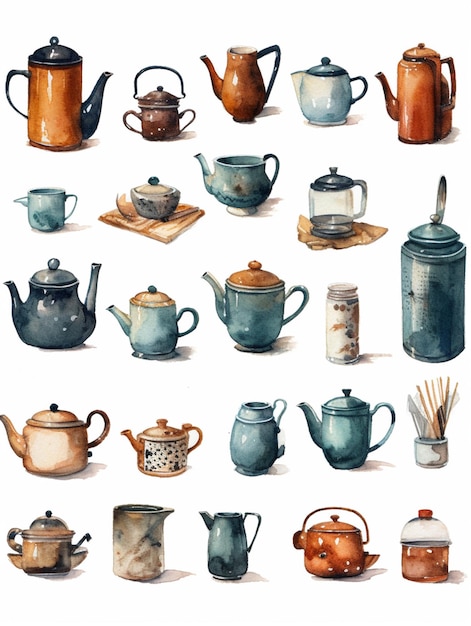 There are many different types of teapots and tea pots generative ai