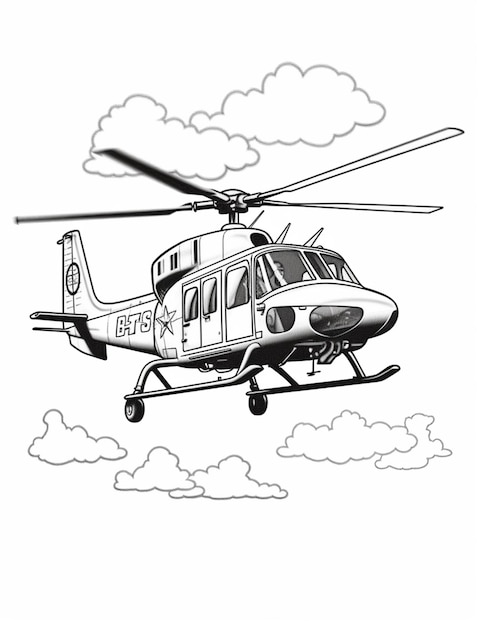 ArtStation - Sketch of helicopter