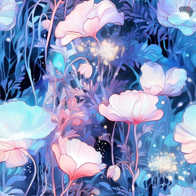 there are many flowers that are in the grass together generative ai