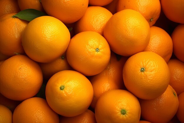 Есть много апельсинов, которые сложены вместе в кучу генеративный ай