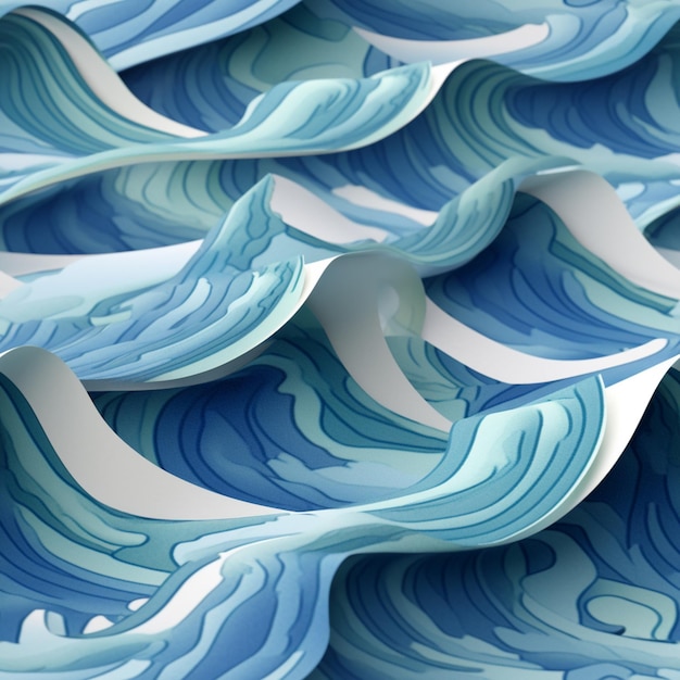 there are many paper waves that are on the table generative ai