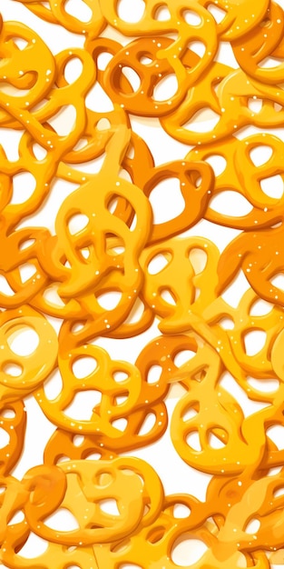 There are many pretzels that are shaped like a face generative ai