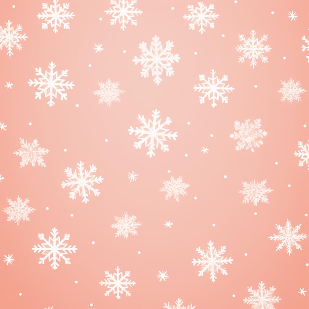 there are many snowflakes on a pink background with white stars generative ai