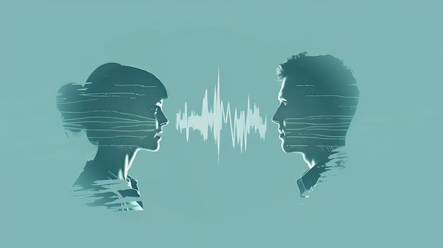 Photo there are many types of sound waves including sound waves transmitted from person to person loud noises deafness gossip