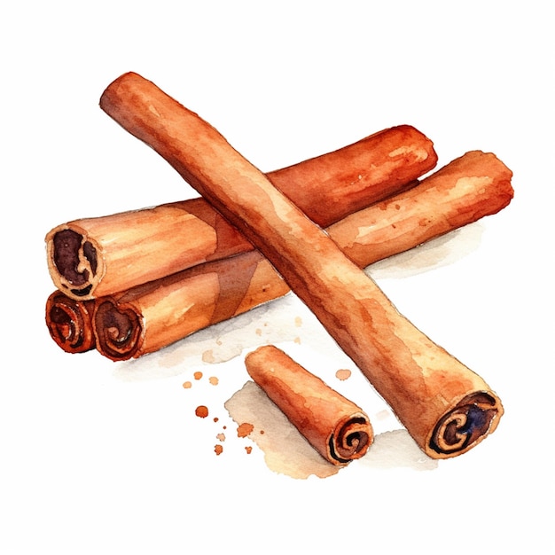 There are some cinnamon sticks that are on the ground generative ai