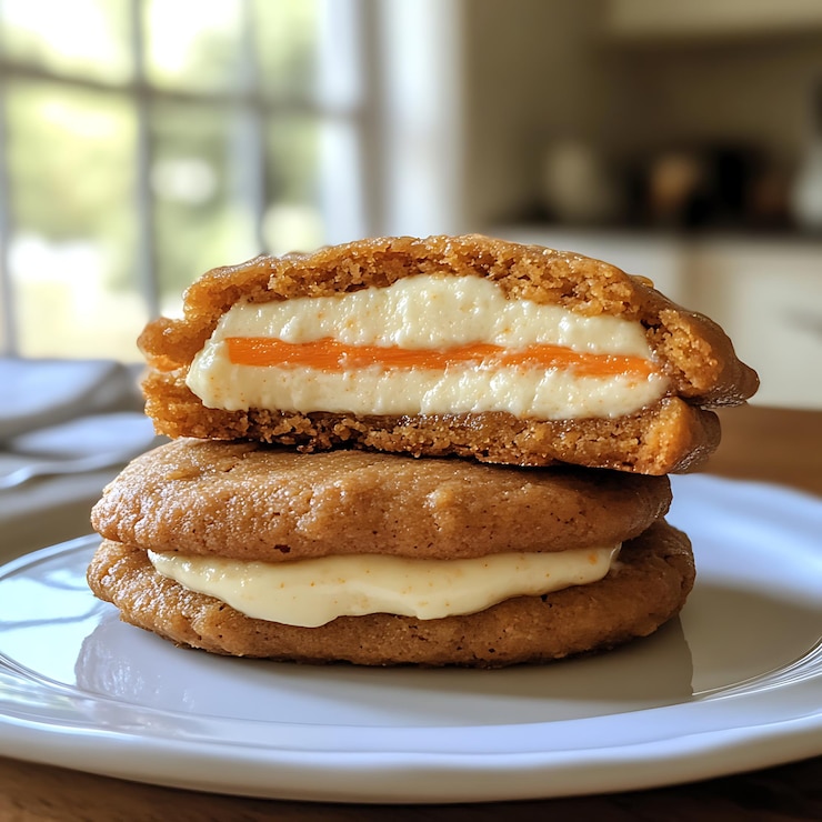 Photo there are two cookies stacked on top of each other on a plate
