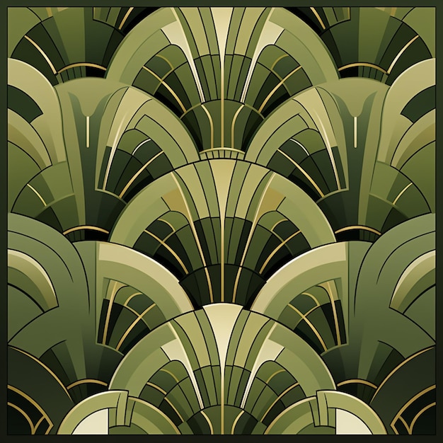 Фото there is a picture of a very large art deco style pattern generative ai