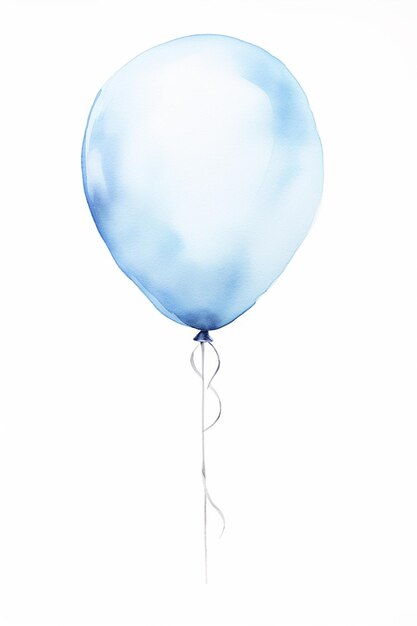 there is a blue balloon with a string attached to it generativ ai