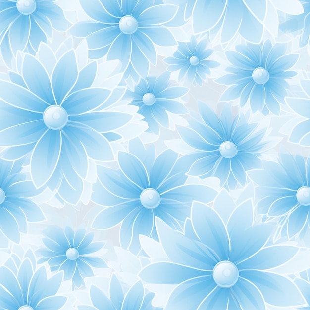 There is a blue flower pattern with white flowers on it generative ai