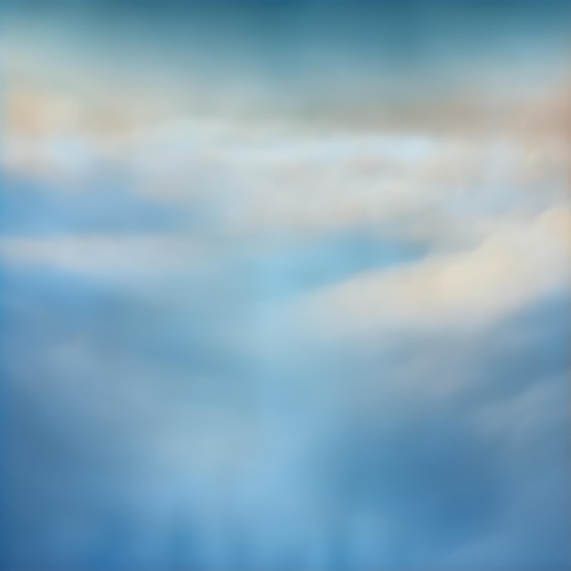 Photo there is a blurry photo of a blue sky with clouds generative ai