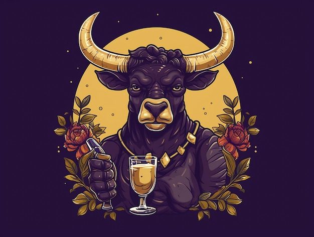 wine-glass-with-bull-horns