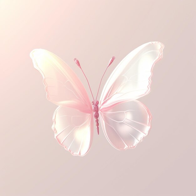 Photo there is a butterfly that is flying in the air generative ai