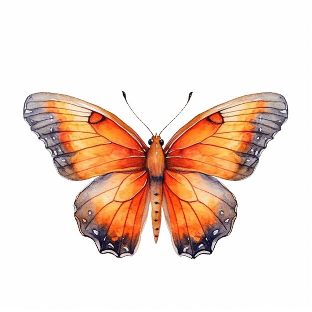 Photo there is a butterfly that is sitting on the ground generative ai