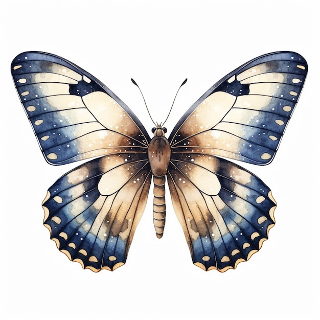 there is a butterfly that is sitting on the ground generative ai