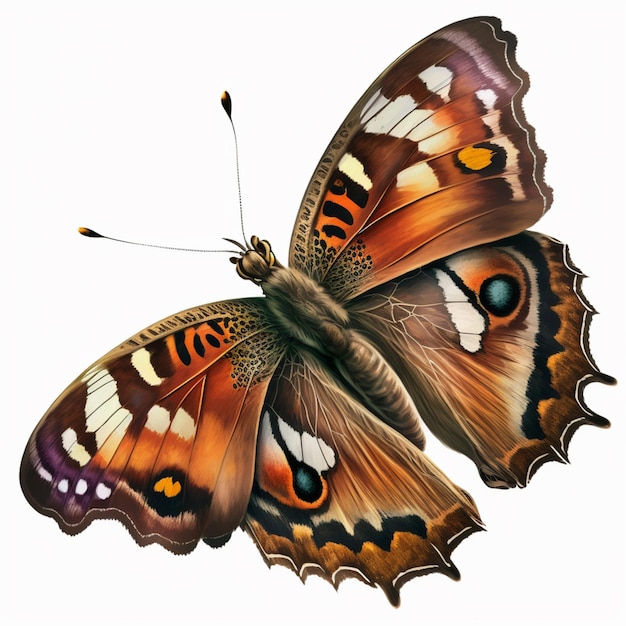 There is a butterfly that is sitting on the ground generative ai