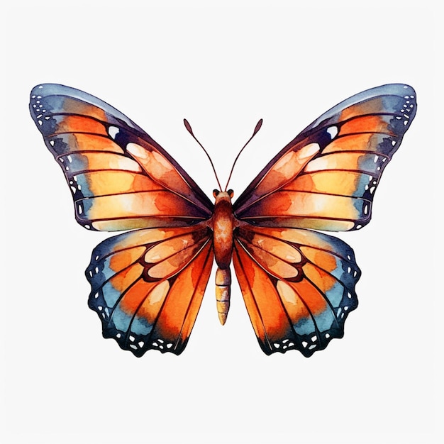 There is a butterfly that is sitting on the ground generative ai