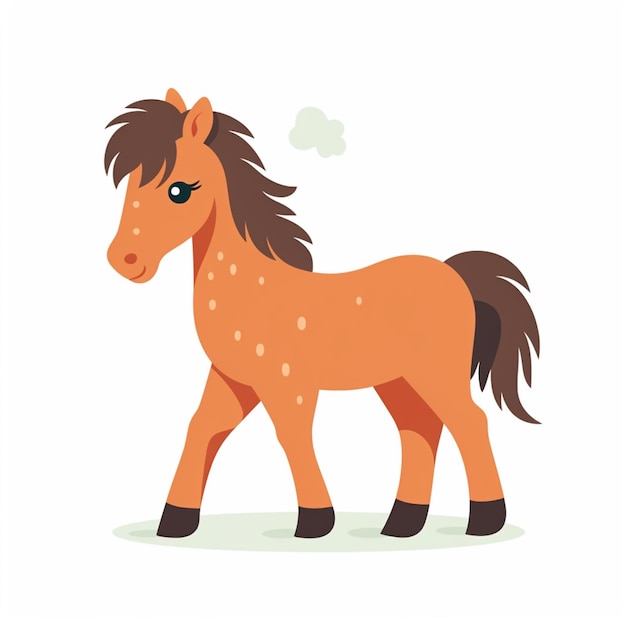 there is a cartoon horse that is standing in the grass generative ai
