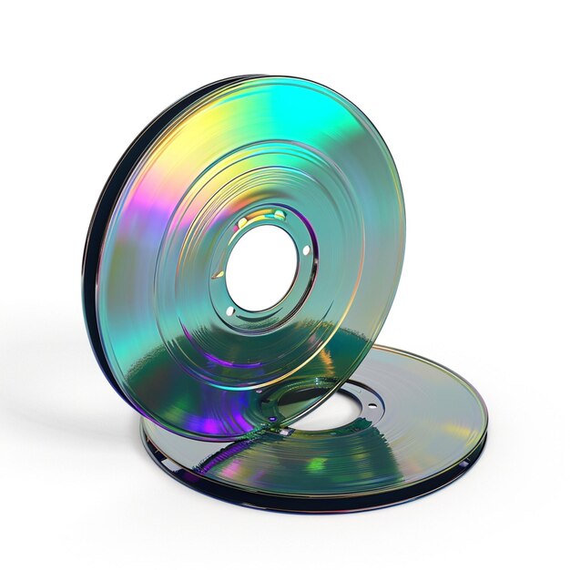 there is a cd disc that is sitting on a stand generative ai