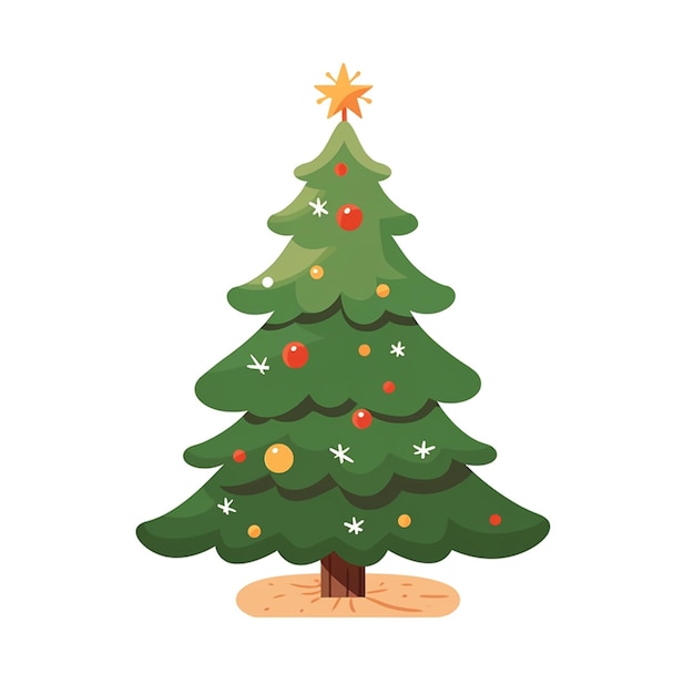 есть рождественская елка со звездой на вершине, генеративный искусственный интеллект