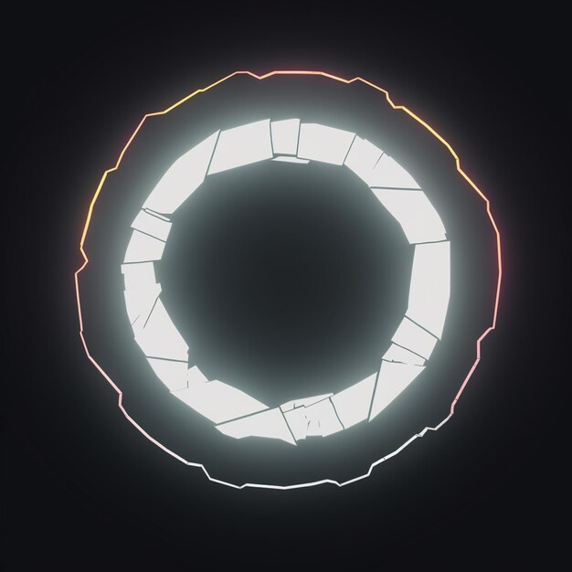 there is a circular object with a light in the middle generative ai