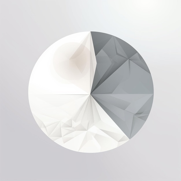 Photo there is a circular object with a white and gray design generative ai