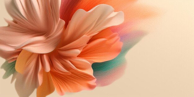 There is a close up of a flower with a blurry background generative ai