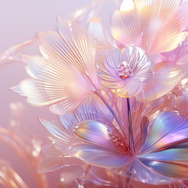 there is a close up of a flower with many petals generative ai