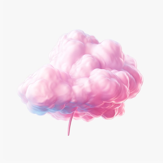 there is a cloud that is pink and blue in the sky generative ai
