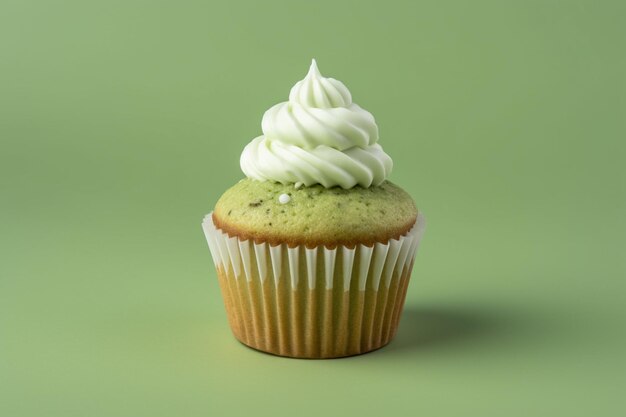 There is a cupcake with a frosting on top of it generative ai