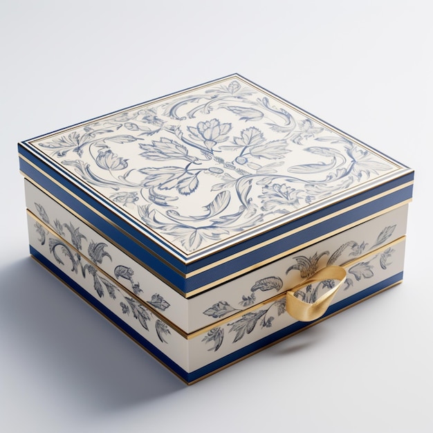 There is a decorative box with a bow on the top generative ai