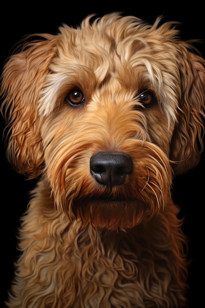 there is a dog that is looking at the camera generative ai