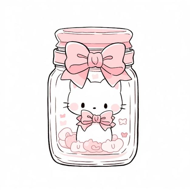 Hello Kitty Drawing · Creative Fabrica