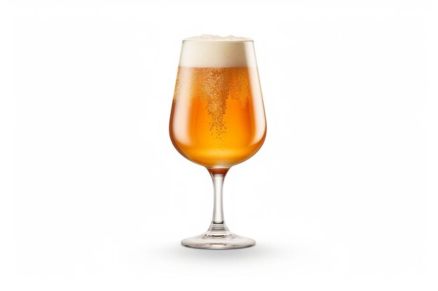 there is a glass of beer with a liquid inside of it generative ai