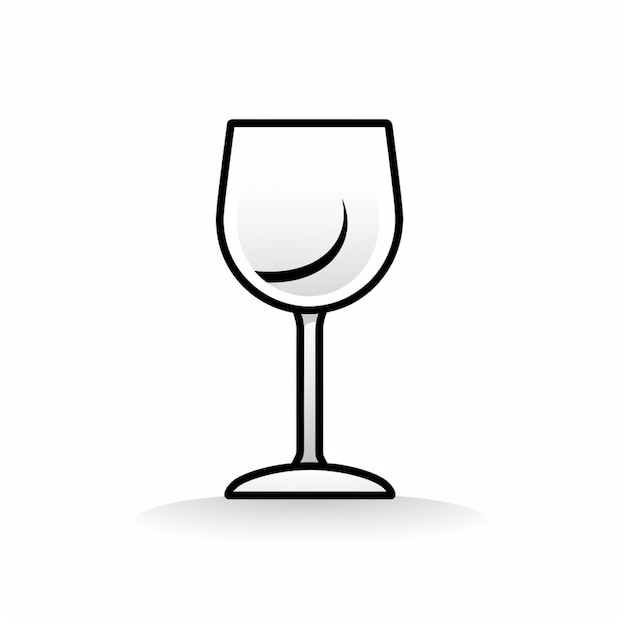 Foto c'è un bicchiere di vino che è seduto su un tavolo generativo ai