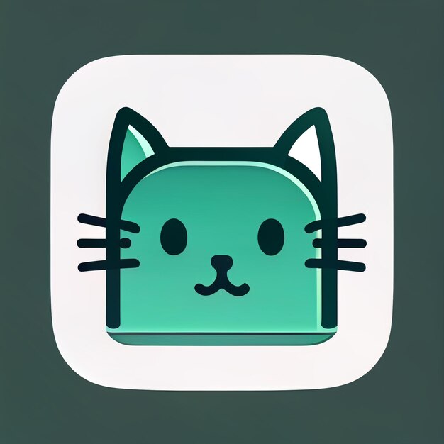 Cat icon. Generative AI 24701464 PNG