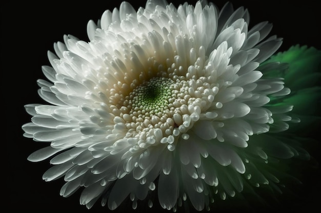 There is a kind of flower that is white.