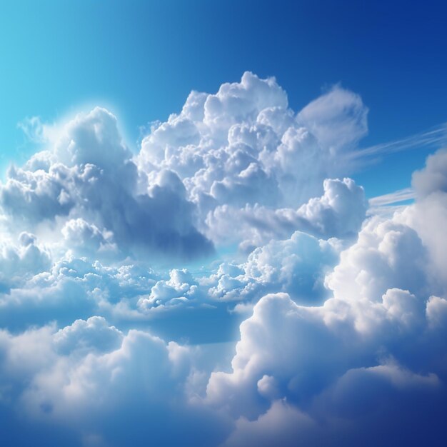 there is a large cloud that is in the sky above the clouds generative ai